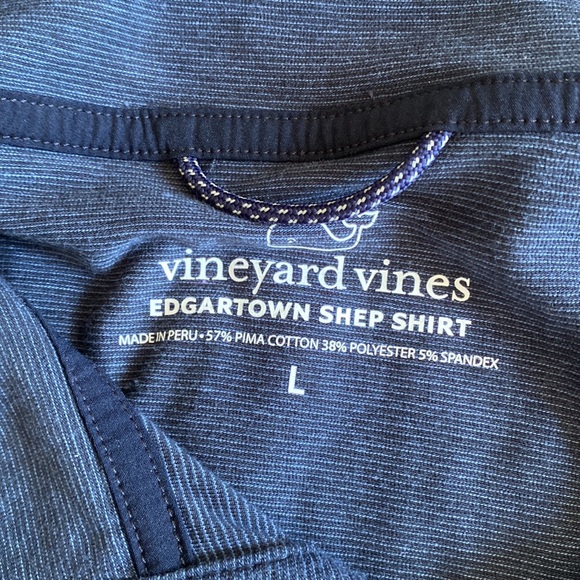 Vineyard Vines Blue Edgartown Shep Shirt Men's L - Picture 2 of 3